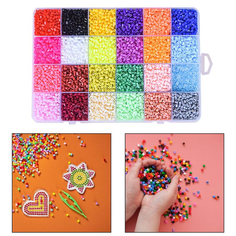 39000x Fuse Beads Kit 2.6mm Melty Beads Puzzle Toys for Beginners Kids Party