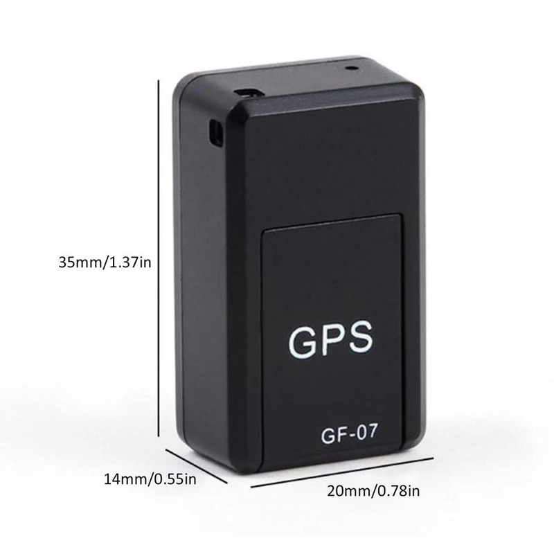 GF-07 pelacak mobil magnetis, pemosisian GPS pelacakan waktu sebenarnya Magnet penyerapan lokator Mini sisipan SIM hewan peliharaan Anti hilang