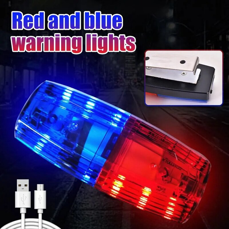 Czerwone i niebieskie światło ostrzegawcze LED na ramię policja klips na ramię światło sanitarne pracownik bezpieczeństwa Patrol Alarm lampa błyskowa lampa stroboskopowa