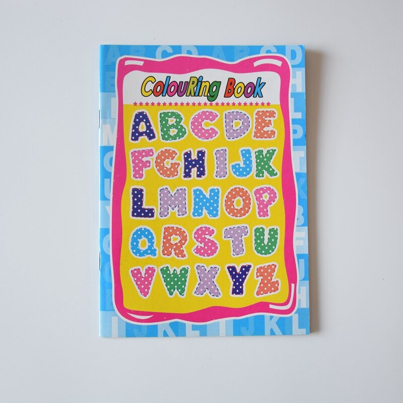 1 Stuks Engelse Kleuring & Sticker Boek 32K (140X204Cm) Kinderen Cartoons Grafiek Kleurboeken