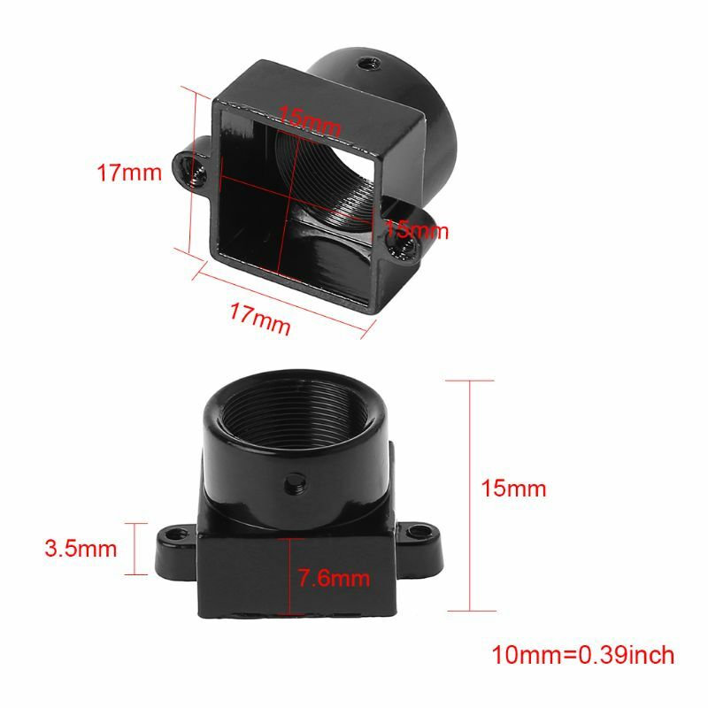 Board Lens Holder 20mm Screw Spacing Black PCB Board Module Lens 20MM Hole Spacing for CCTV Camera Easy to Install