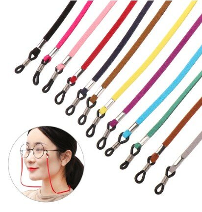 1 Buah Kacamata Modis Elastis Rantai Kacamata Baca Kacamata Hitam Tali Pemegang Kabel untuk Pria Wanita