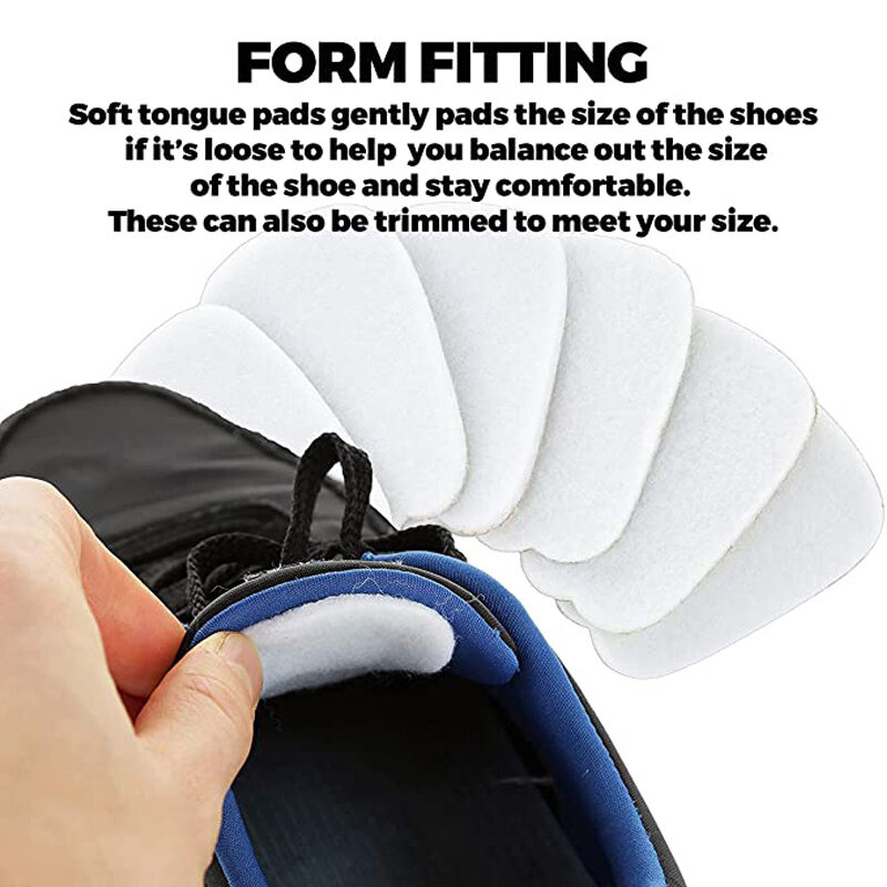 Felt Forefoot Pads for Sports Shoes Tongue Anti-slip Inserts Foot Pain Protector Self-Adhesive Anti-wear Stickers Half Insoles
