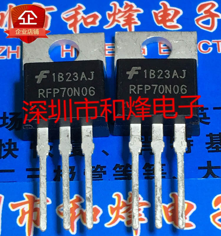 오리지널 주식 파워 칩, RFP70N06 TO-220 MOS, 60V 70A, 10 개/몫, 신제품