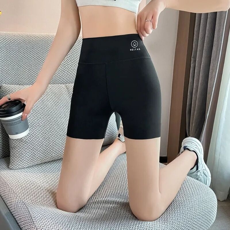 Shorts de ioga respirável para mulheres, apertado, elevador do quadril, pêssego, controle da barriga, leggings elásticos para jogging