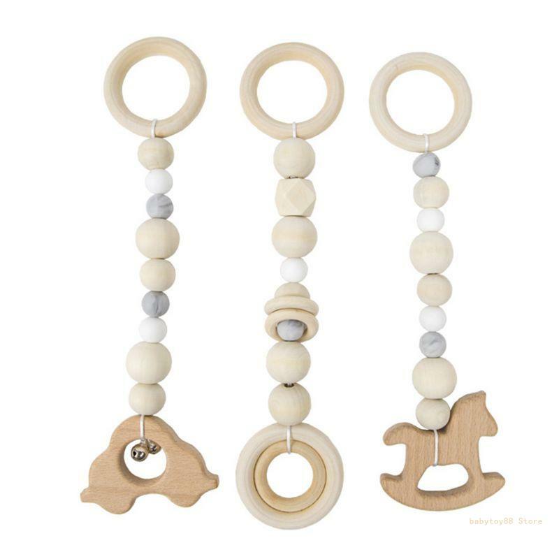 Y4UD – anneau dentition pour bébé, jouet, cadre gymnastique, pendentifs jeu, jouet sensoriel à tirer, anneau 3