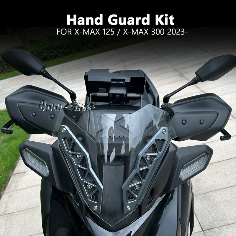 Motocicleta proteção guiador, novo guarda de mão, protetor para Yamaha X-MAX 125, X-MAX 300, XMAX 125, 300, XMAX 2023, 2024