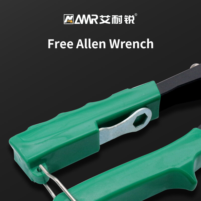 Manual Rivet Gun Pull Willow, Metal Woodworking Hand Tools, Kit de reparação com Allen Wrench, 2.4mm, 3.2mm, 4.0mm, 4.8mm