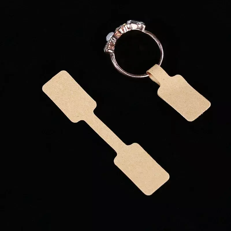100Pcs Schmuck Preis Tags Schmuck Tags Selbstklebende Weiße Leere Preis Tags für Halskette Ohrring Armband Preis Rechteck Etiketten