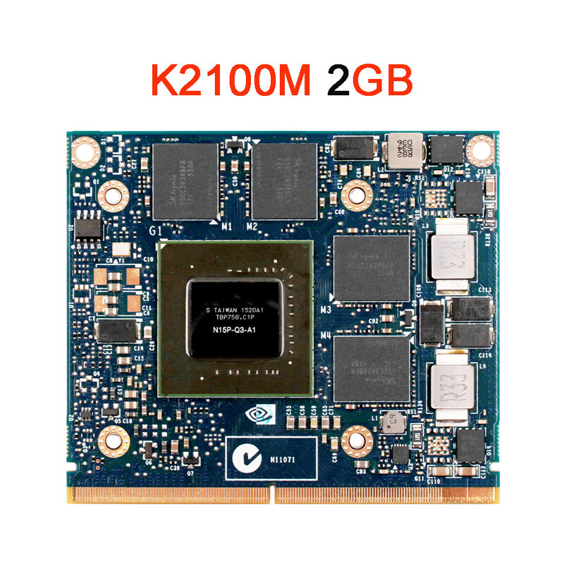 Видеокарта Quadro K610M 1 ГБ K1000M K1100M K2000M K2100M 2 Гб K610 K1000 K1100 K2000 K2100 Для iMac A1311 A1312 2009 2010 2011