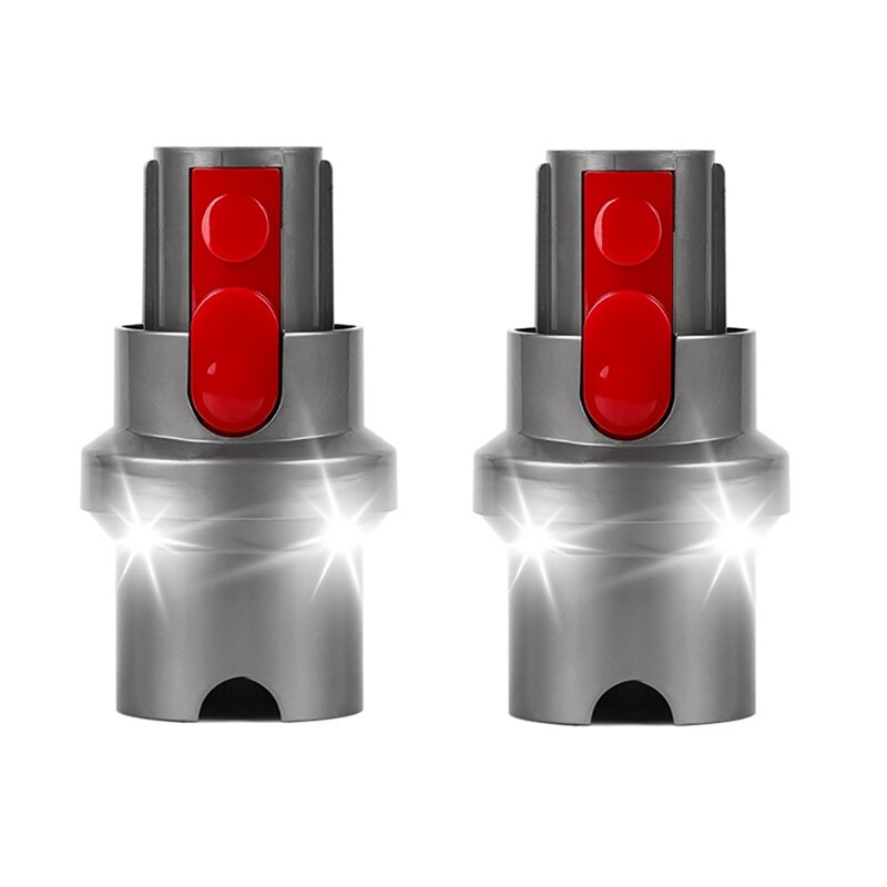 Konverter adaptor pencahayaan LED, 2 buah untuk Dyson V7 V8 V10 V11 V15 bagian Penyedot Debu tanpa kabel