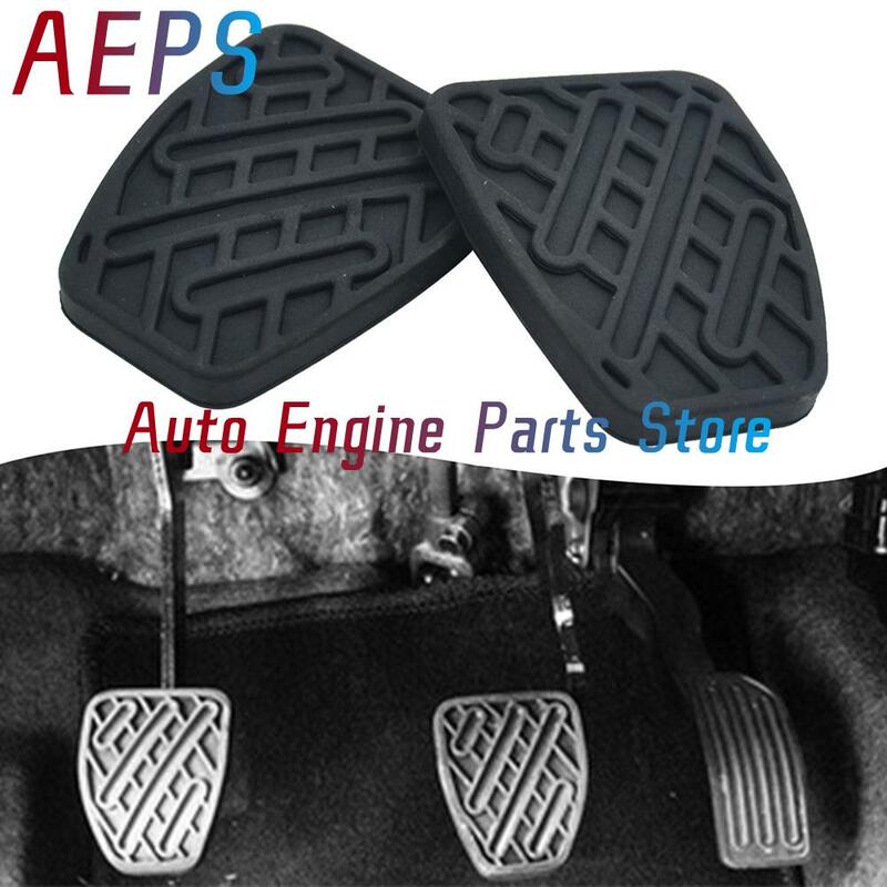 2Pcs For Nissan Qashqai Clutch Brake Pedal Pad Cover Rubbers 2007-2016 46531JD00A