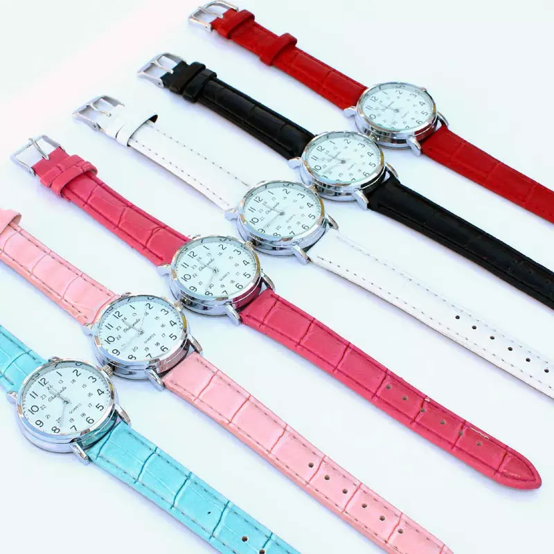 Brand New Women's Fashion Grils Watch Leather WristWatch Fashion Ladies Gfits Casual Dial Watch kids watches
