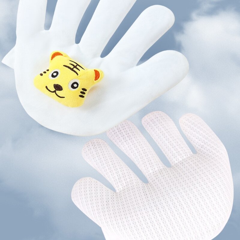 Travesseiro mão anti-susto para bebês, travesseiro mão reconfortante para bebês, padrão animal, travesseiro infantil