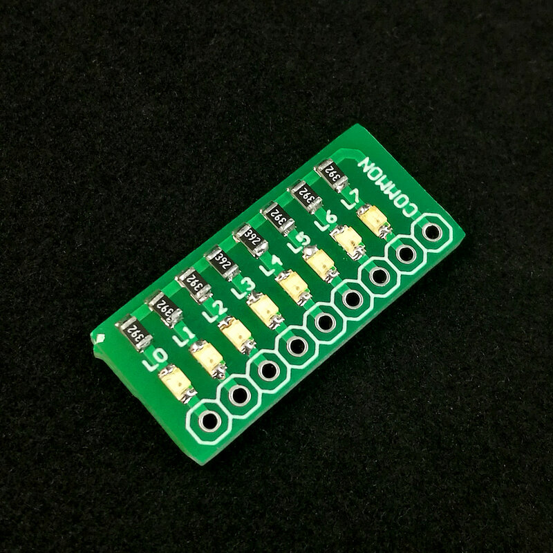Indicador de lámpara de prueba de puerto de 8 bits, 50 piezas, rojo/verde/azul/Rosa/morado/amarillo, 11 tipos de colores para STM32 STC 51 AVR PIC Arduino