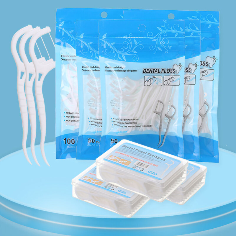 Novo flosser picaretas de limpeza do dente escova interdental fio dental picareta higiene oral cuidados