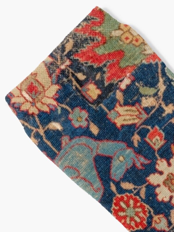 17e Eeuwse Perzische Vloerkleed Print Met Dieren Sokken Verwarming Sok Sport Kousen Heren Dames
