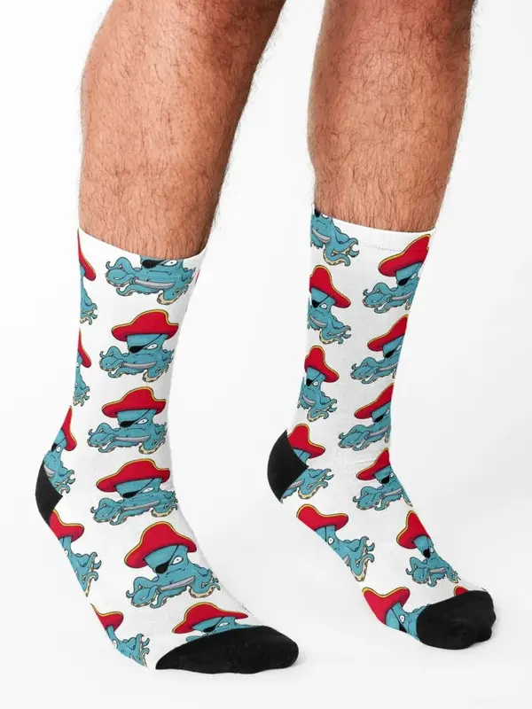 Pirate Octopus Socks valentine gift ideas Running Thermal man winter gym Socks For Man Women's