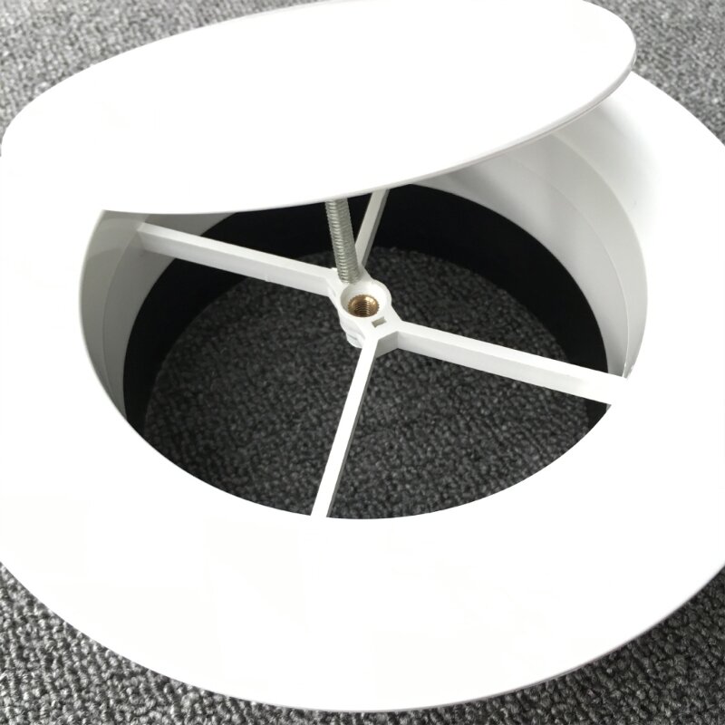 E5BE Plastic Adjustable Air Vent Round Vent Cover Soffit Air Vent for Kitchen Bedroom Environment and Durable Air Vent