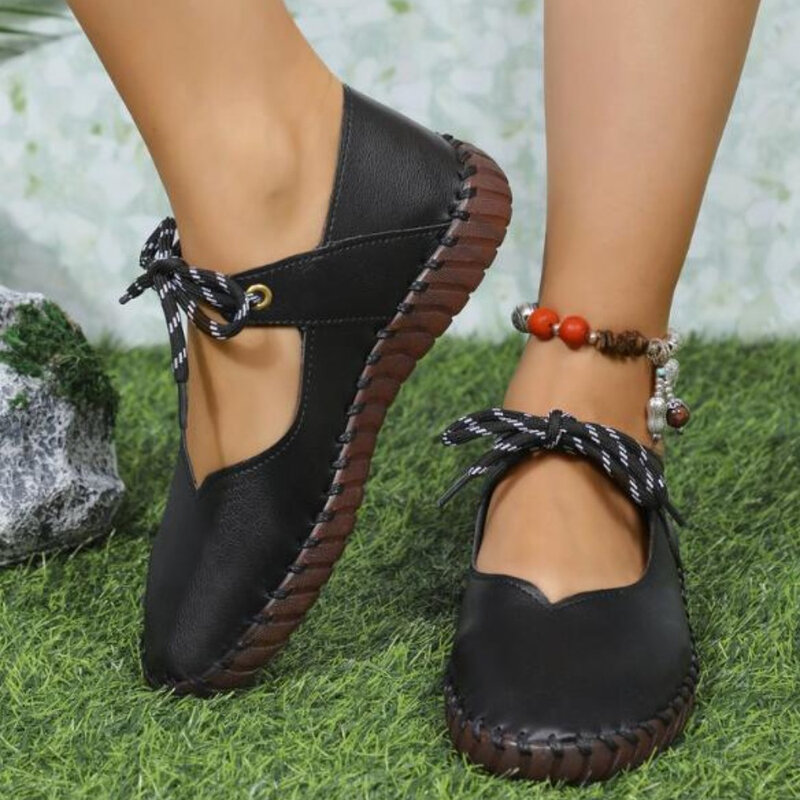 Кроссовки женские на шнуровке, повседневная спортивная обувь на плоской подошве, дизайнерские, для бега, прогулок, черные
