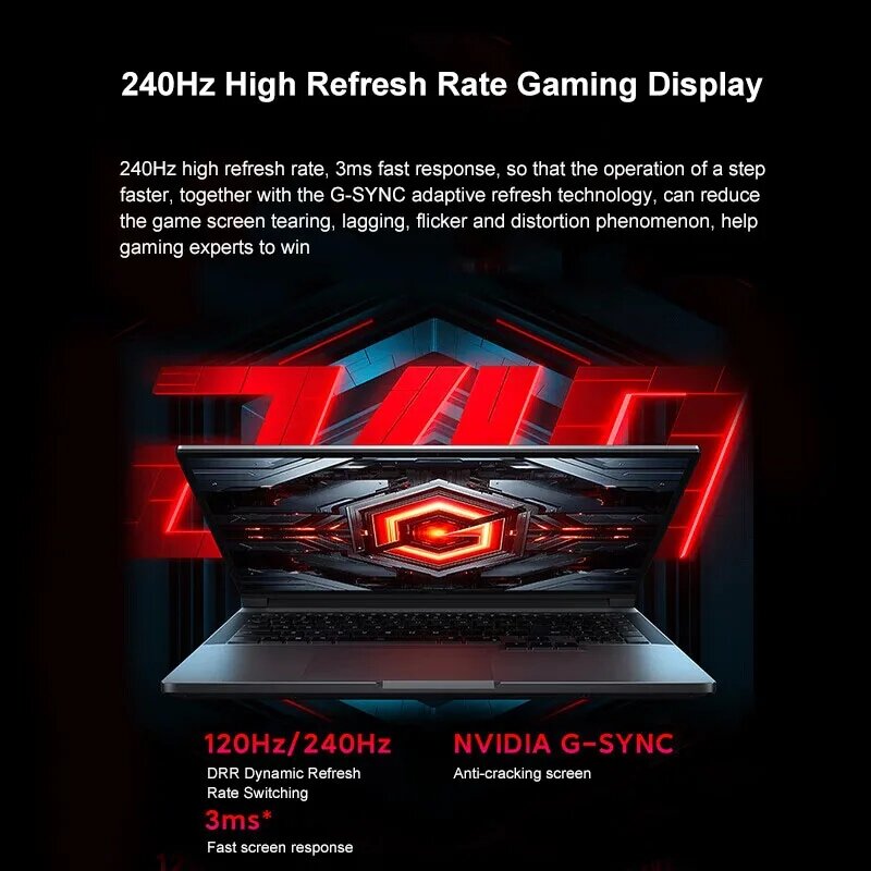 샤오미 레드미 G 프로 2024 E 스포츠 게이밍 노트북, 인텔 i9-14900H RTX4060, 8GB GPU, 16G, 32G RAM, 1TB SSD, 16.1 인치, 240Hz, 2.5K 게임 노트북