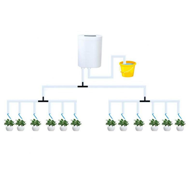 Dispositivo automático de irrigação por gotejamento Waterers Kits auto-rega Dispositivo de rega de plantas de interior Gadgets de jardim Bomba 16/12