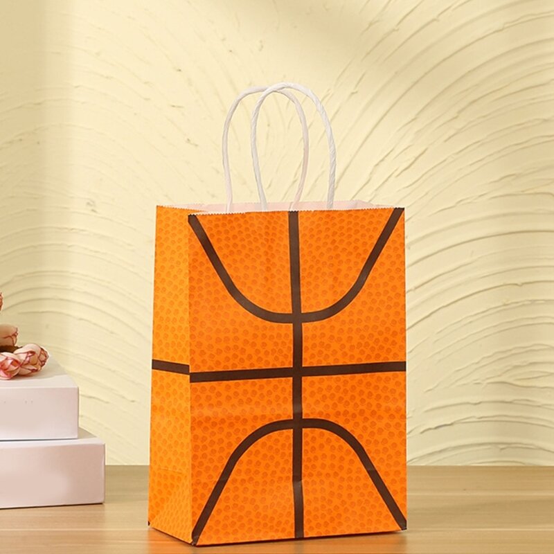 Football Gift Bags Football Birthday Party Paper Bags Set of 12 Kids Candy Bags