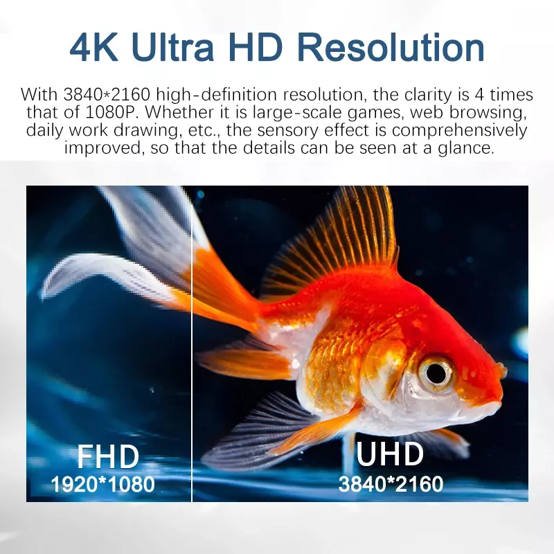 Ultra estreita moldura Desktop Display, tela IPS com HDMI, DP para elaboração do projeto, monitor UHD, 3840*2160P, 100% DCI-P3, 8Bit, 32 ", 4K, 100%