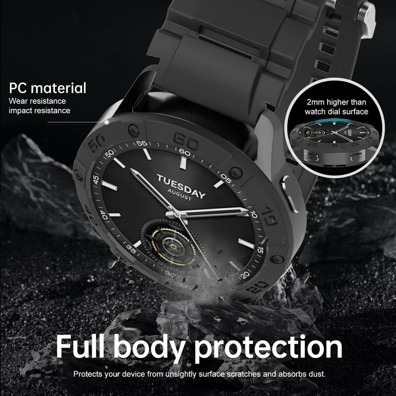 SIKAl-Étui de protection en TPU pour montre connectée, coque souple et durable, accessoires pour Xiaomi watch s3