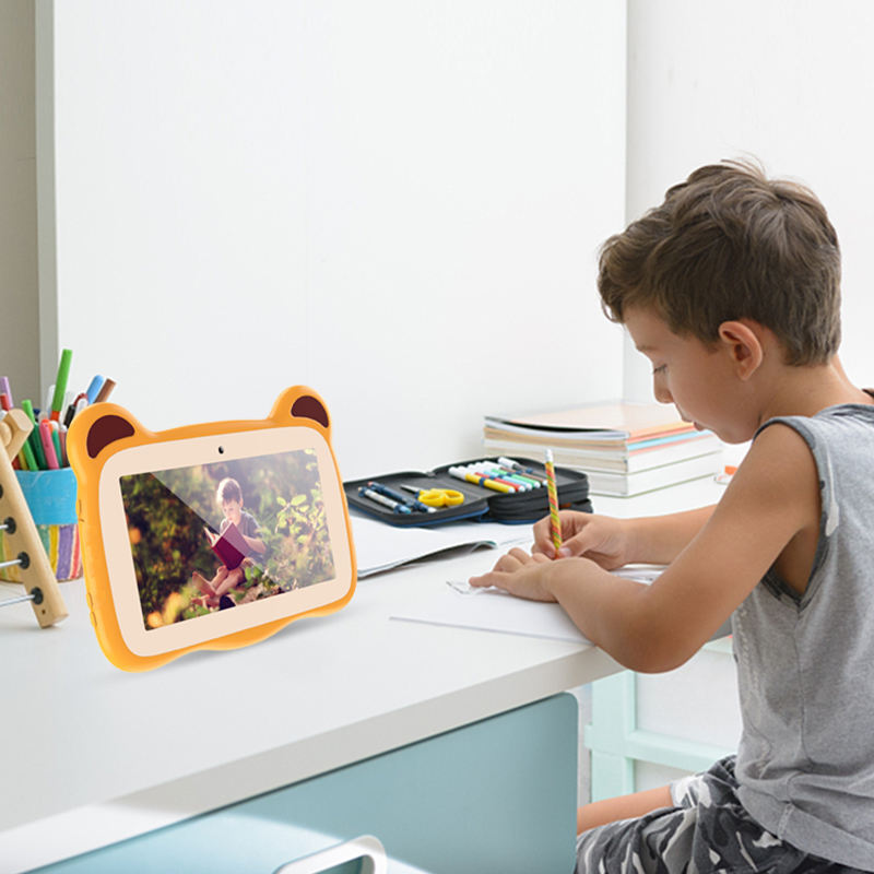 Tablet infantil com estojo, 7 "Tiger Game Tablet para crianças, preço baixo, OEM, Android 8, venda