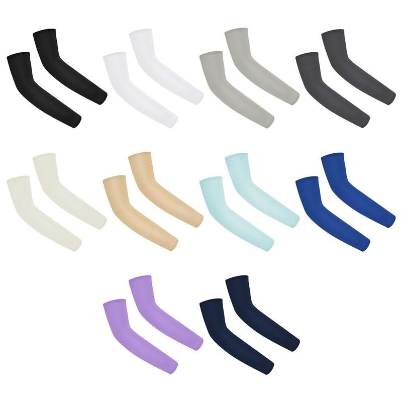 Solid Color Kids Arm Sleeves Sportswear Elastic Arm Cover Arm Warmer Running