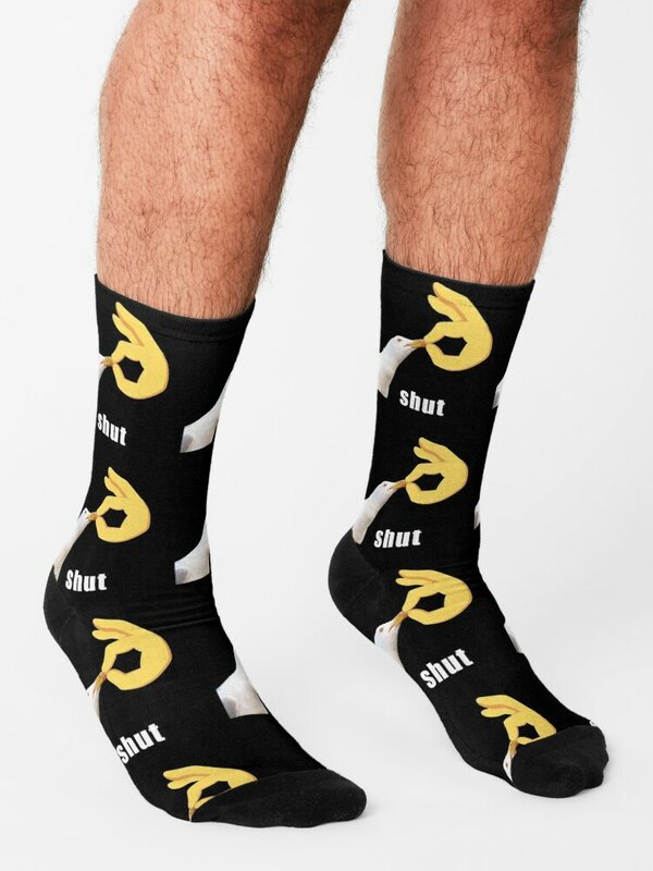 Shut Seagull meme Socks New year's Soccer Socks Woman Men's