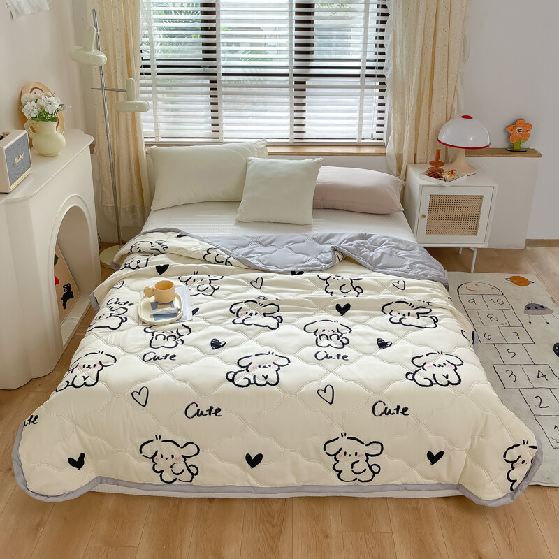 YanYangTian Comforter Summer quilt bedroom bedding cover Double bed quilt Thin wadding blanket Dogs Kennel Bed Mat Cats Quilt