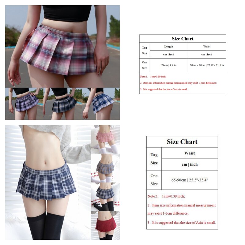 Mini-saia plissada xadrez feminina, saias JK, cintura baixa, curta, sexy, roupa de clube, festa, roupas femininas, moda verão