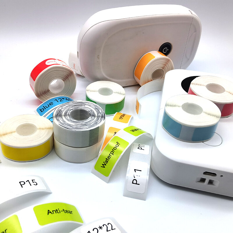 P15 label tape 15*30 colorful P15 Adhesive Lable Paper Suit for P15  P11 P12 Label tape    PD30Thermal Label