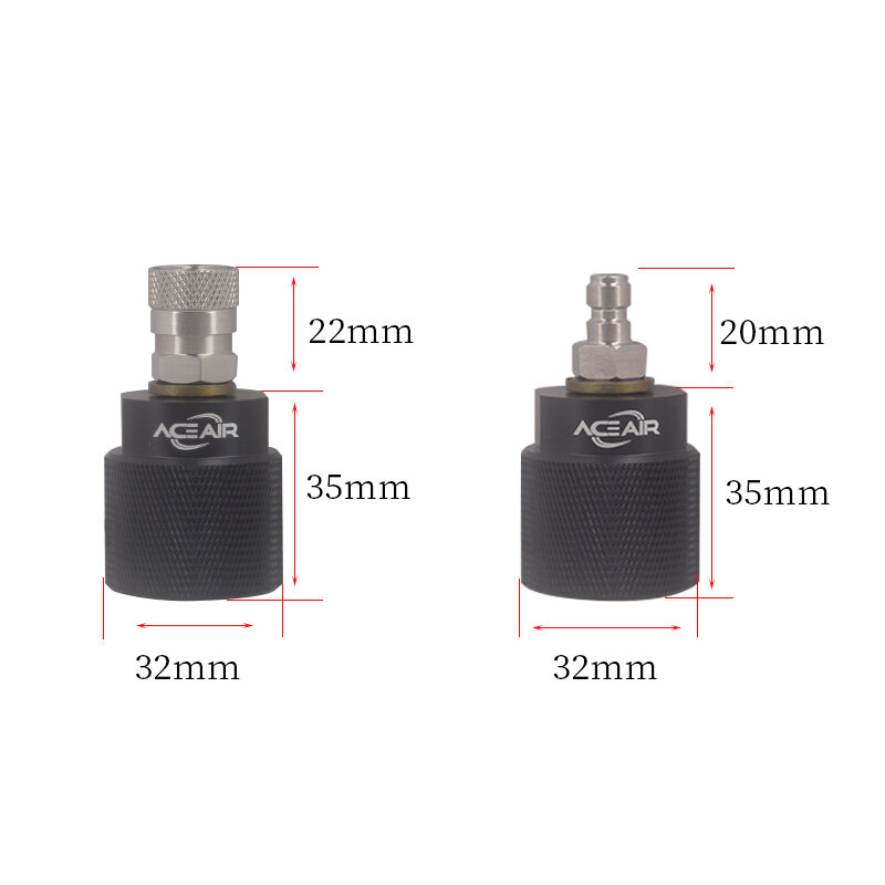 HPA G1/2-14 Quick Coupler Pressure Regulator Connector Gas Cylinder Refill Filling Adapter Accesories For Scuba Diving Aquarium