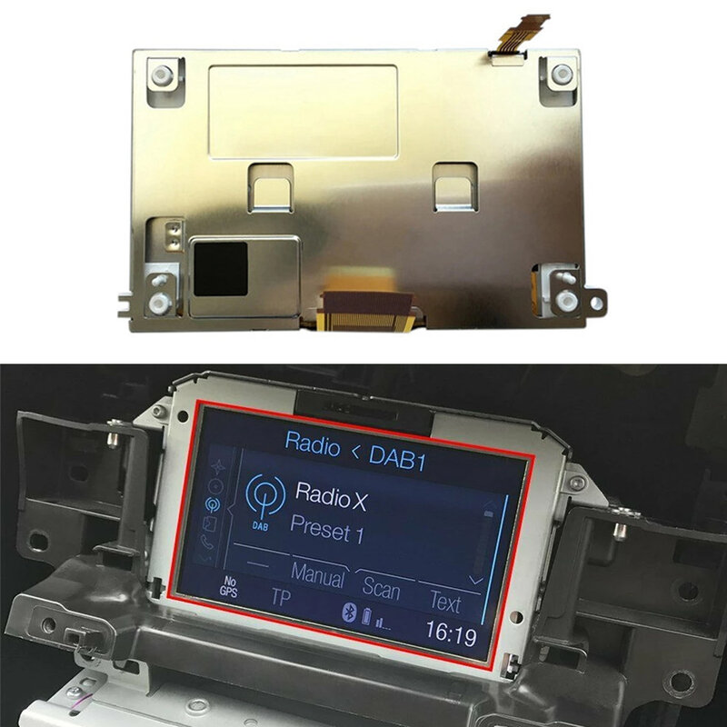 จอแสดงผล LCD ของแท้ใหม่5 "สำหรับโฟกัส KUGA Ranger Transit C-MAX NAV MFD วิทยุต่ำ18B955แอลซีดี E1BT EM5T BM5T