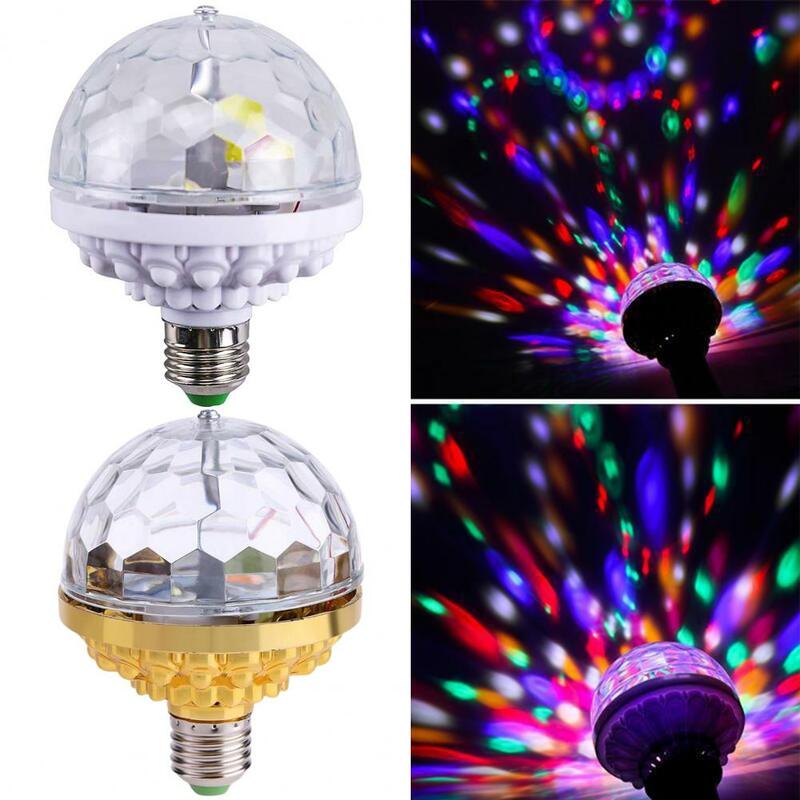 LED Stage Lamp Rotatable High Brightness Flame Retardant Leakage Protection Wide Application Decorative ABS Colorful Rotating St