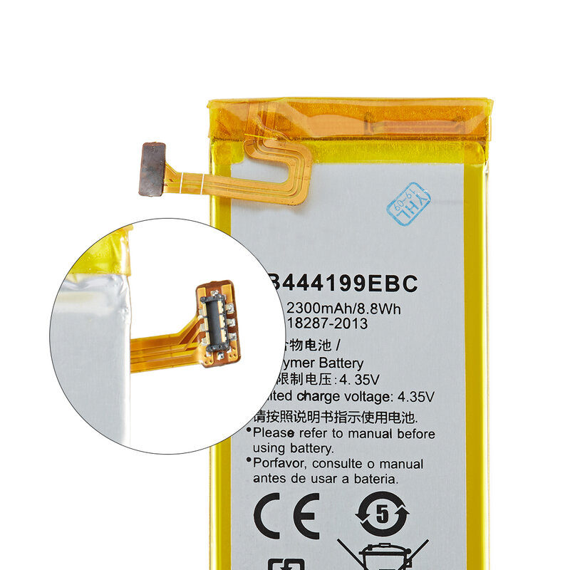 Huawei-batería HB444199EBC 100% mAh para teléfono móvil, original, para HUAWEI Ascend G660 G660-L75 L075, 2300