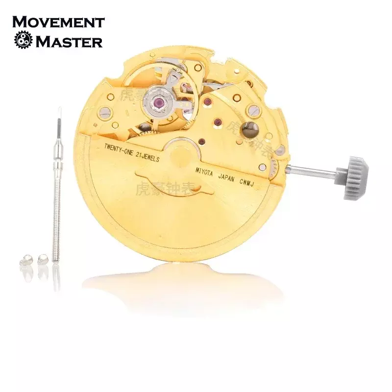 Americana-calendario dorado 8200 auténtico y auténtico, movimiento mecánico automático, accesorios de reloj, 8215