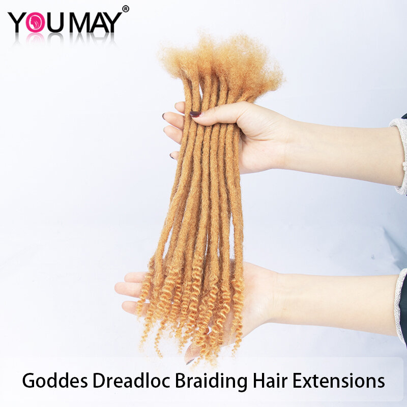 Dreadlock Extensions de cheveux humains pour Black Goddes Loc, Deep Goddes Loc, Dreadlock, Document Braids, Virgin Hair, Youmay