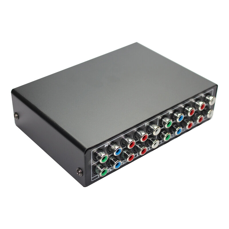 3 Channel 5 RCA Ypbpr RGB Component Selector AV Switcher