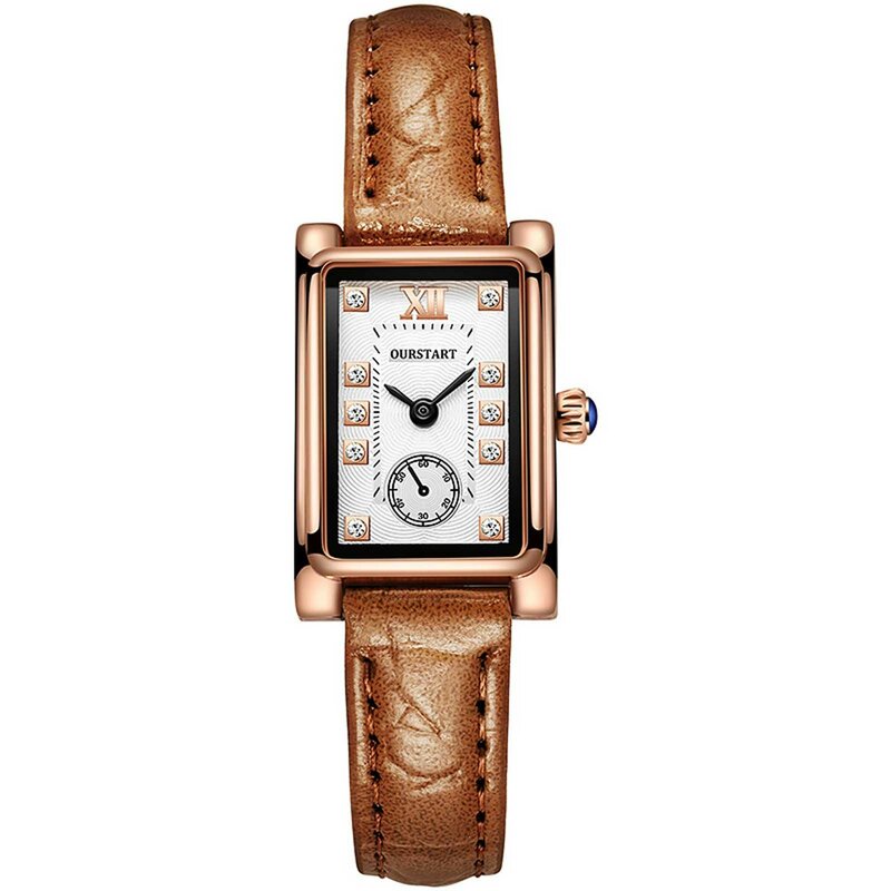Coppia di moda Set orologi di lusso uomo donna Business Casual orologio al quarzo in pelle semplice orologio da polso marrone Reloj Mujer 2023