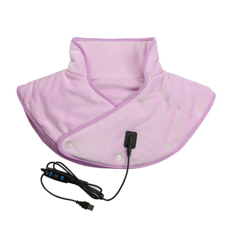 Elektryczny podgrzewany masażer na ramię USB poduszka elektryczna owijany szyjką szyjną ulga w bólu odciążenia pleców kompres narzędzie Fatig cieplej