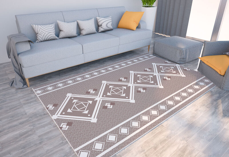 Decorazioni per la casa stampa geometrica tappeto stile etnico bohémien soggiorno divano tappetino decorativo camera da letto tappeto morbido