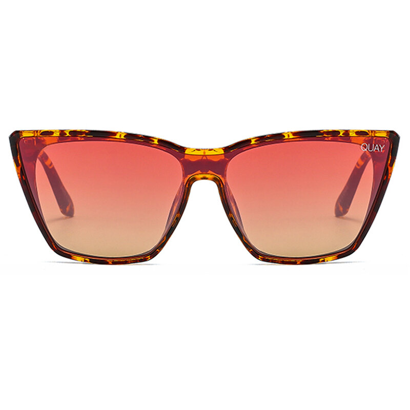 Quay-gafas de sol con diseño de ojo de gato para mujer, lentes de sol femeninos a la moda, estilo Vintage, con espejo, UV400