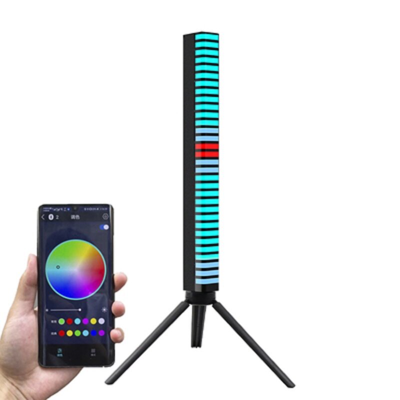 2024 nuova musica 3D RGB ad attivazione vocale Led lampada per atmosfera per auto luce ambientale controllo del suono Pickup Rhythm Light