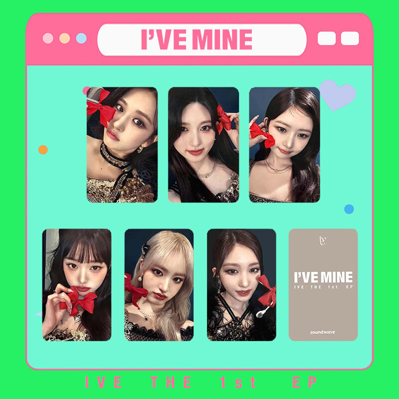 KPOP IVE Album "I've MINE" SW Special Random Card WonYoung LIZ Yujin Peripheral Collection LEESEO REI Commemorative LOMO Card