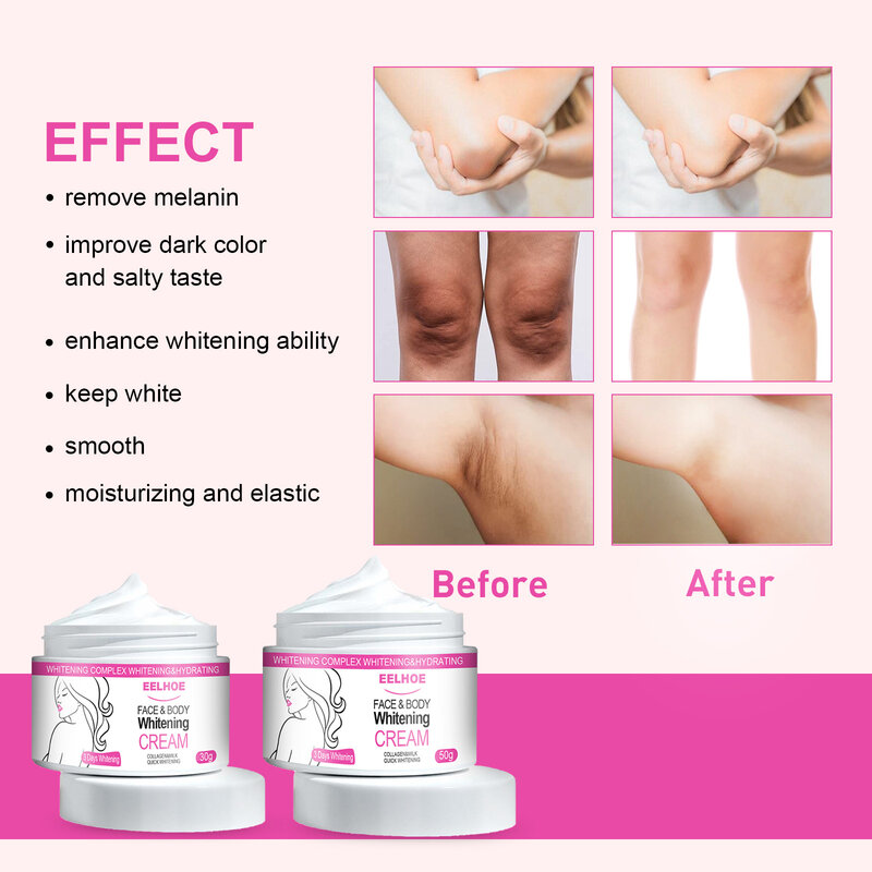50ml Lightening Cream For Dark Skin Moisturizing Rejuvenating Whitening Body Brightening Lightening Reducing Melanin Care Cream