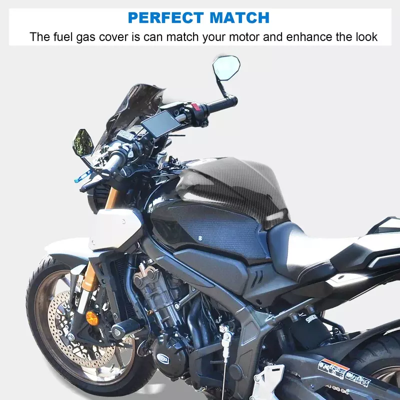 Per Honda CB650R CBR650R coperchio serbatoio carburante CBR650 2020 carenatura protettiva accessori moto copertura in fibra di carbonio